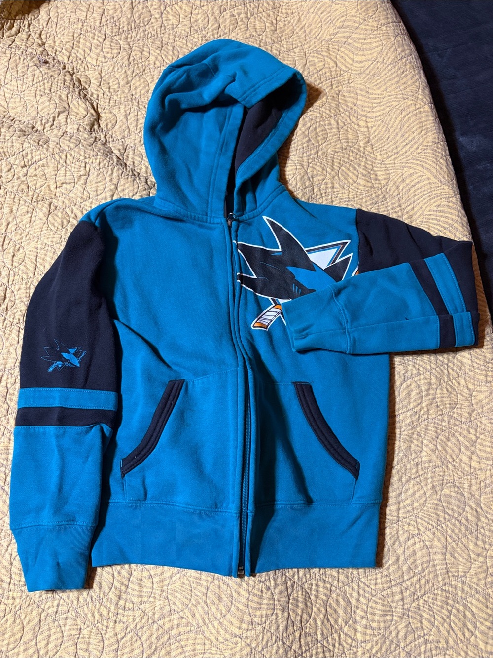 Youth NHL Sharks Full‑Zip Hoodie